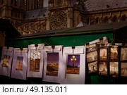 Saint Michel postcards in Notre Dame Paris photomount card images of my own copyright. Стоковое фото, агентство Ingram Publishing / Фотобанк Лори