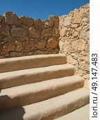 ancient sinogoga in fortress Masada. Стоковое фото, агентство Ingram Publishing / Фотобанк Лори