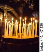 candles located before calvary. Jerusalem. Стоковое фото, агентство Ingram Publishing / Фотобанк Лори