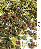 grass granule for horses background. Стоковое фото, агентство Ingram Publishing / Фотобанк Лори