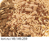 muesli for horse background. close up. Стоковое фото, агентство Ingram Publishing / Фотобанк Лори