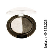 black and white eyeshadow isolated on white. Стоковое фото, агентство Ingram Publishing / Фотобанк Лори