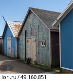 Fishing sheds at harbor, Kensington, Prince Edward Island, Canada. Стоковое фото, агентство Ingram Publishing / Фотобанк Лори