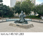 Monument to the eleven Israeli athletes killed at the Munich Olympics in 1972. Редакционное фото, фотограф Irina Opachevsky / Фотобанк Лори
