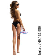 Young woman in bikini isolated. Стоковое фото, агентство Ingram Publishing / Фотобанк Лори