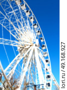 in south africa close up of the blur ferris weel  texture background and sky. Стоковое фото, агентство Ingram Publishing / Фотобанк Лори