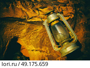 in the rock desert of jordan an antique old fashioned lamp isolated. Стоковое фото, агентство Ingram Publishing / Фотобанк Лори