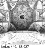 blur in iran abstract texture of the  religion  architecture mosque roof persian history. Стоковое фото, агентство Ingram Publishing / Фотобанк Лори