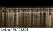 in iran   the old bridge of isfahan for light and night. Стоковое фото, агентство Ingram Publishing / Фотобанк Лори