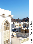 in oman new house brick building    the city backgroun sky. Стоковое фото, агентство Ingram Publishing / Фотобанк Лори