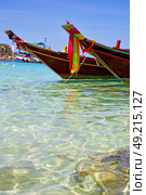asia in the  kho tao bay isle white  beach    rocks  boat   thailand  and south china sea anchor. Стоковое фото, агентство Ingram Publishing / Фотобанк Лори