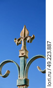 in the sky an iron fence prospective and abstracr background. Стоковое фото, агентство Ingram Publishing / Фотобанк Лори