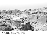 from high  the antique site of petra in jordan the beautiful wonder of the world. Стоковое фото, агентство Ingram Publishing / Фотобанк Лори