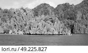 from a boat  in  philippines  snake island near el nido palawan beautiful panorama coastline sea and rock . Стоковое фото, агентство Ingram Publishing / Фотобанк Лори