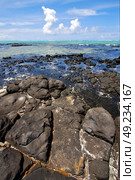 foam footstep indian ocean some stone in the island of deus cocos in mauritius. Стоковое фото, агентство Ingram Publishing / Фотобанк Лори