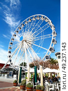 in south africa close up of the blur ferris weel  texture background and sky. Стоковое фото, агентство Ingram Publishing / Фотобанк Лори