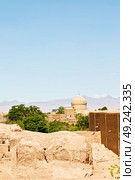 in iran antique palace and  caravanserai old contruction for travel people. Стоковое фото, агентство Ingram Publishing / Фотобанк Лори