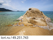 thailand kho samui bay isle white  beach    rocks in asia and south china sea. Стоковое фото, агентство Ingram Publishing / Фотобанк Лори