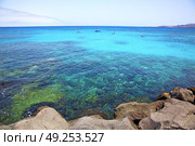 white coast lanzarote  in spain   beach  stone water  and summer . Стоковое фото, агентство Ingram Publishing / Фотобанк Лори