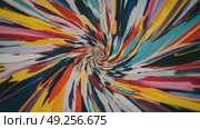 Colorful abstract paint swirls in a vibrant spiral pattern. Стоковое AI-видео, аниматор KATERINA AI / Фотобанк Лори