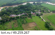 Bocas de Palo and the Cauca River. Стоковое видео, видеограф ALEJANDRO PEREZ ALVARES / Фотобанк Лори