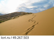 Бархан Сарыкум в Республике Дагестан. Стоковое фото, фотограф Римма Тельнова / Фотобанк Лори