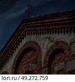 in italy   antique historical medieval decoration wall and window. Стоковое фото, агентство Ingram Publishing / Фотобанк Лори
