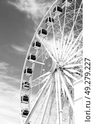 in south africa close up of the blur ferris weel  texture background and sky. Стоковое фото, агентство Ingram Publishing / Фотобанк Лори