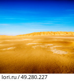 the empty quarter  and outdoor  sand  dune in oman old desert rub   al khali . Стоковое фото, агентство Ingram Publishing / Фотобанк Лори