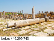  old   construction in asia   turkey the column  and the roman temple . Стоковое фото, агентство Ingram Publishing / Фотобанк Лори