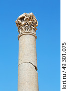 column    temple and theatre in ephesus   antalya turkey asia sky  the ruins. Стоковое фото, агентство Ingram Publishing / Фотобанк Лори