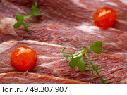 Iberian pork ham with XO sauce recipe. Стоковое фото, агентство Ingram Publishing / Фотобанк Лори