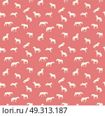 Horse Runs, Hops, Gallops Isolated. Seamless Pattern. Horse Runs, Hops, Gallops Isolated. Seamless Pattern. Стоковая иллюстрация, агентство Ingram Publishing / Фотобанк Лори