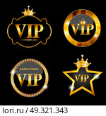 VIP Members Card on Black Background. Vector Illustration EPS10. VIP Members Card Vector Illustration. Стоковая иллюстрация, агентство Ingram Publishing / Фотобанк Лори