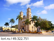Valladolid San Gervasio church of Yucatan in Mexico. Стоковое фото, агентство Ingram Publishing / Фотобанк Лори