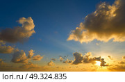 Sunset colorful dramatic sky clouds over Mexico. Стоковое фото, агентство Ingram Publishing / Фотобанк Лори