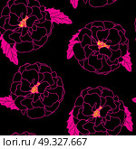 Natural Seamless Pattern Background from Tagetes Flowers Vector Illustration EPS10. Natural Seamless Pattern Background from Tagetes Flowers Vector . Стоковая иллюстрация, агентство Ingram Publishing / Фотобанк Лори