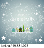 Abstract Christmas and New Year with Fabulous Houses Background. Vector Illustration. EPS10. Abstract Christmas and New Year with Fabulous Houses Background. Стоковая иллюстрация, агентство Ingram Publishing / Фотобанк Лори