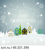 Abstract Christmas and New Year with Fabulous Houses Background. Vector Illustration. EPS10. Abstract Christmas and New Year with Fabulous Houses Background. Стоковая иллюстрация, агентство Ingram Publishing / Фотобанк Лори
