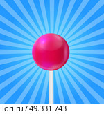Realistic Sweet Lollipop Candy Background. Vector Illustration EPS10. Realistic Sweet Lollipop Candy Background. Vector Illustration. Стоковая иллюстрация, агентство Ingram Publishing / Фотобанк Лори