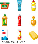 Objects of household chemicals vector isolated on a white background. Стоковая иллюстрация, агентство Ingram Publishing / Фотобанк Лори