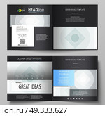 Business templates for square design bi fold brochure, flyer, booklet, report. Leaflet cover, abstract vector layout. Minimalistic background with lines. Gray geometric shapes forming simple pattern.. Business templates for square design bi fold brochure, magazine, flyer, booklet or annual report. Leaflet cover, abstract flat layout, easy editable vector. Minimalistic background with lines. Gray color geometric shapes forming simple beautiful pattern. Стоковая иллюстрация, агентство Ingram Publishing / Фотобанк Лори