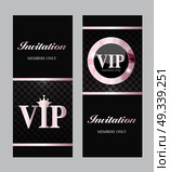 Abstract Luxury VIP Members Only Invitation Background Vector Illustration EPS10. Abstract Luxury VIP Members Only Invitation Background Vector Il. Стоковая иллюстрация, агентство Ingram Publishing / Фотобанк Лори