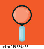 Magnifying Glass Icon in Modern Flat Style Vector Illustration EPS10. Magnifying Glass Icon in Modern Flat Style Vector Illustration. Стоковая иллюстрация, агентство Ingram Publishing / Фотобанк Лори