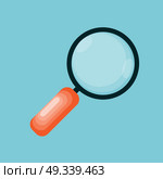 Magnifying Glass Icon in Modern Flat Style Vector Illustration EPS10. Magnifying Glass Icon in Modern Flat Style Vector Illustration. Стоковая иллюстрация, агентство Ingram Publishing / Фотобанк Лори