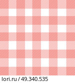 Vector gingham seamless pattern in red. Стоковая иллюстрация, агентство Ingram Publishing / Фотобанк Лори