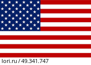 American Flag. Vector image of American Flag. American Flag background. American Flag illustration. United States of America. USA. The Star-Spangled Banner with Stars and Stripes. USA. United States. Стоковая иллюстрация, агентство Ingram Publishing / Фотобанк Лори