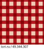 red plaid checkered gingham pattern. Стоковая иллюстрация, агентство Ingram Publishing / Фотобанк Лори