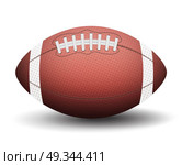 Illustartion of american football ball isolated on white. Стоковая иллюстрация, агентство Ingram Publishing / Фотобанк Лори