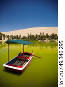  Oasis surrounded by sand dunes near Ica Peru. Стоковое фото, агентство Ingram Publishing / Фотобанк Лори